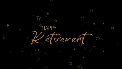 Wall Mural - happy retirement card 