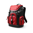 Sports backpack for hiking comfortable isolated on a white background close-up