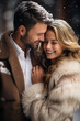 © AI_images - Happy bride and groom spending time in the winter park