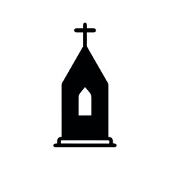 Sticker - catholic religion church silhouette