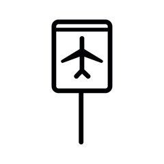 Poster - airport icon sign