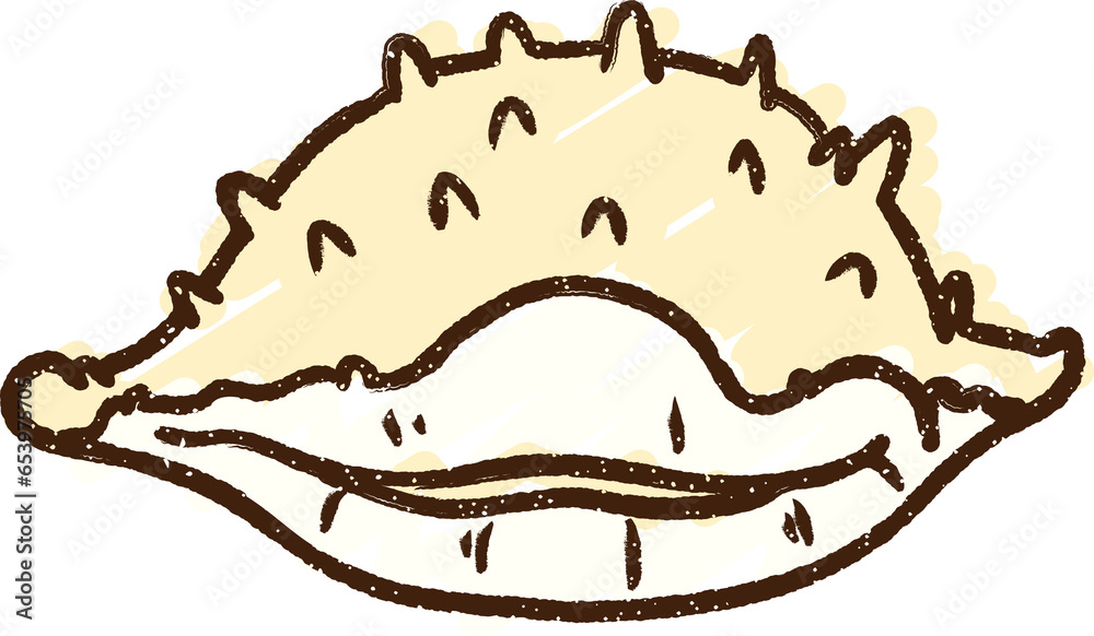 shell cartoon doodle drawing Stock Illustration | Adobe Stock