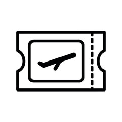 Sticker - airport icon ticket