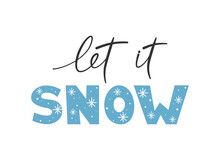 Let It Snow Poster Free Stock Photo - Public Domain Pictures