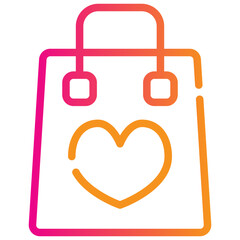 Canvas Print - Bag Love Icon