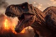 tyrannosaurus rex 3d render, Generative AI