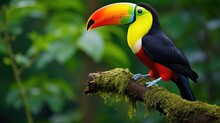 The Toucan Is A Brightly Colored Bird Native To The Caribbean,generative AI