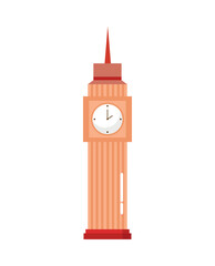 Sticker - big ben tower icon isolated