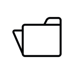 Sticker - Folder data storage vector icon