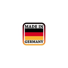 Poster - Button Made in Germany. Made in Germany icon isolated on white background