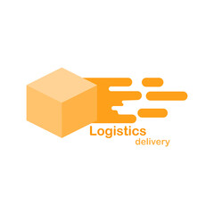 Logistics brown box icons can be used in designs, flyers, brochures, reports and covers. White background.