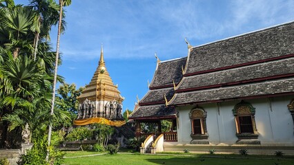 Wat Chiang Man Temple in Chiang Mai, Northern Thailand. an ancient Lanna temple.