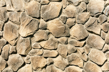 On from stone bricks as an abstract background. Texture