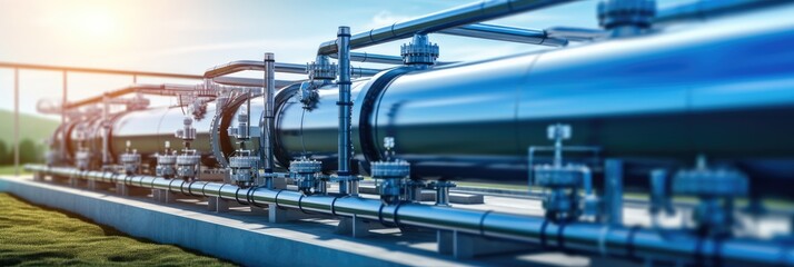 Poster - Raw Water Transfer Pipe in H2O Purification Plant.
