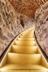 Wall Mural - Stairs leading to the top of the Galata Tower, Istanbul