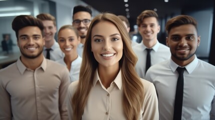 Poster - Successful business team.