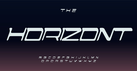 Poster - Speed italic typographic featuring sleek lines, bold contrast, novel novelty font for contemporary logos, futuristic headlines, stylish typographic designs. Impactful vector alphabet