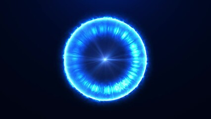 abstract plasma magic ball, abstract futuristic sphere of glowing neon. molecule or plasma orb. abst