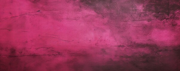 black red rough surface, old concrete wall, pink magenta grunge cement background, panoramic wide banner, Generative AI