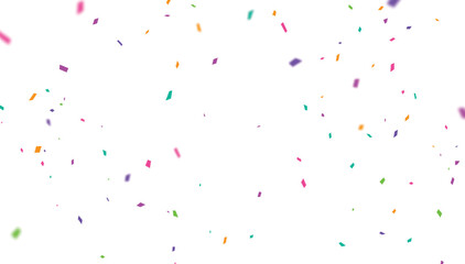 Wall Mural - colorful confetti isolated on white background