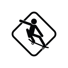 Skateboard Icon Illustration Isolated Vector Sign Symbol