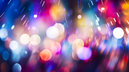 Wall Mural - Colorful glowing luxurious blurred texture background with bokeh and shimmering sparkles