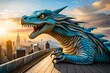 Kuala Lumpur, Malaysia - APRIL, 2019 : A life sized model of the dragon, Viserion, from popular TV show Game of Thrones, on display at the main entrance of Pavilion 