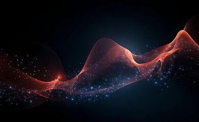 Poster - ai style background futuristic background image of ai neural nets thinking and generating ai. modern