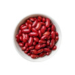 red beans in a bowl isolated