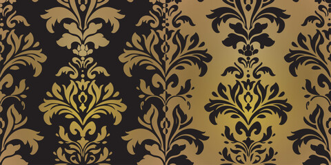 Wall Mural - Seamless Damask Pattern Texture Vintage Ornament 