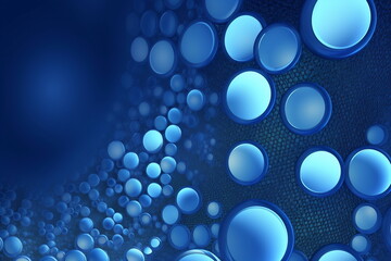 Wall Mural - Blue background with a set of dots, an abstract image. In the style of infinity nets.