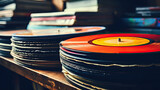 Fototapeta  - vinyl records