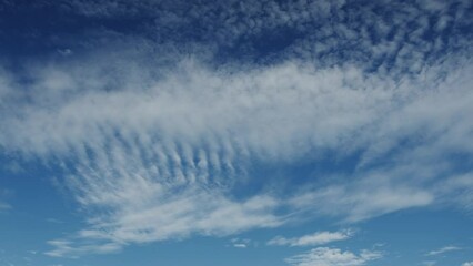 Wall Mural - movement of beautiful clouds in the blue sky, time lapse video. nice nature background for your proj