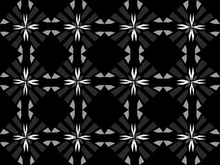 Wall Mural - black and white seamless pattern