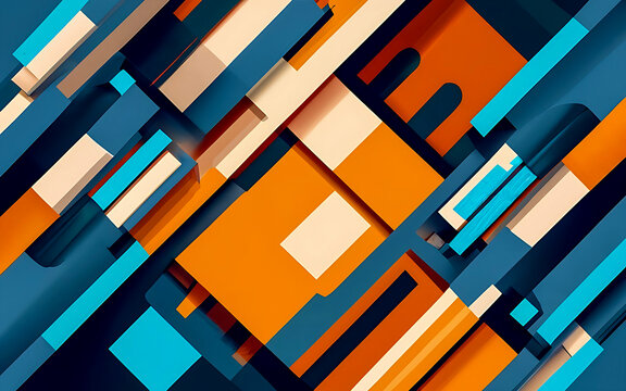 3D abstract  abstract pattern backdrop in multi colored  wave of colorful shade of cool lighting dark contrast computer graphics generative ai for wallpaper