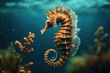 Seahorse floating in the water