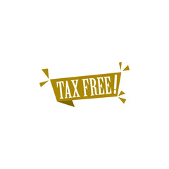 Poster - Banner tax free. Tax free icon isolated on white background