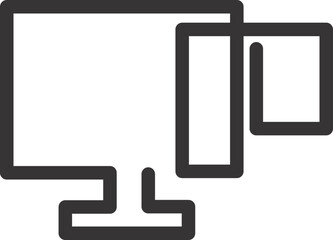 Fototapete - computer led sign with graphs