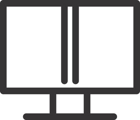 Fototapete - computer led sign with graphs