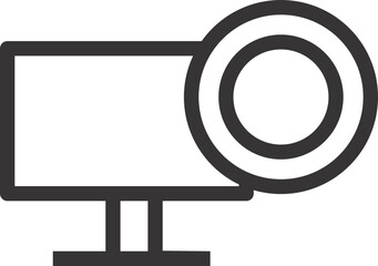 Fototapete - computer LED sign