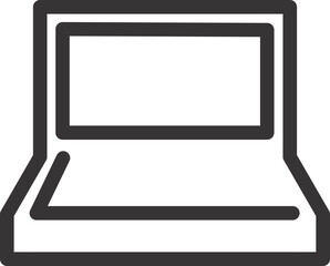 Fototapete - computer LED outline icon