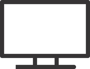 Fototapete - computer LED outline icon