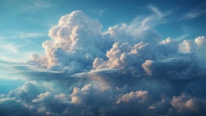 blue sky with clouds , Perfect for Wallpapers, Banners, and Artwork 3