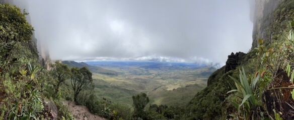 Wall Mural - View from Mount Roraima, Venezuela, Canaima National Park, South America