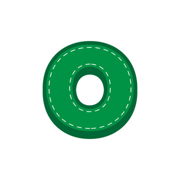 green sewing alphabet