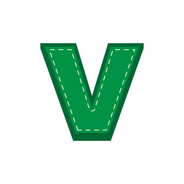green sewing alphabet