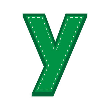 green sewing alphabet