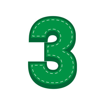 green sewing alphabet