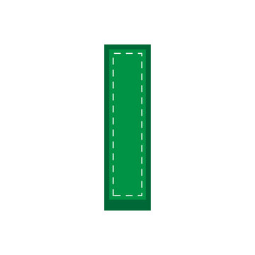 green sewing alphabet