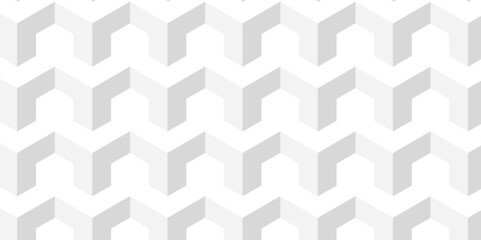 Wall Mural - Abstract geometric structure mosaic and tile square background with cubes pattern. Seamless geometric pattern abstract background. abstract cubes geometric white and gray color hexagon technology.